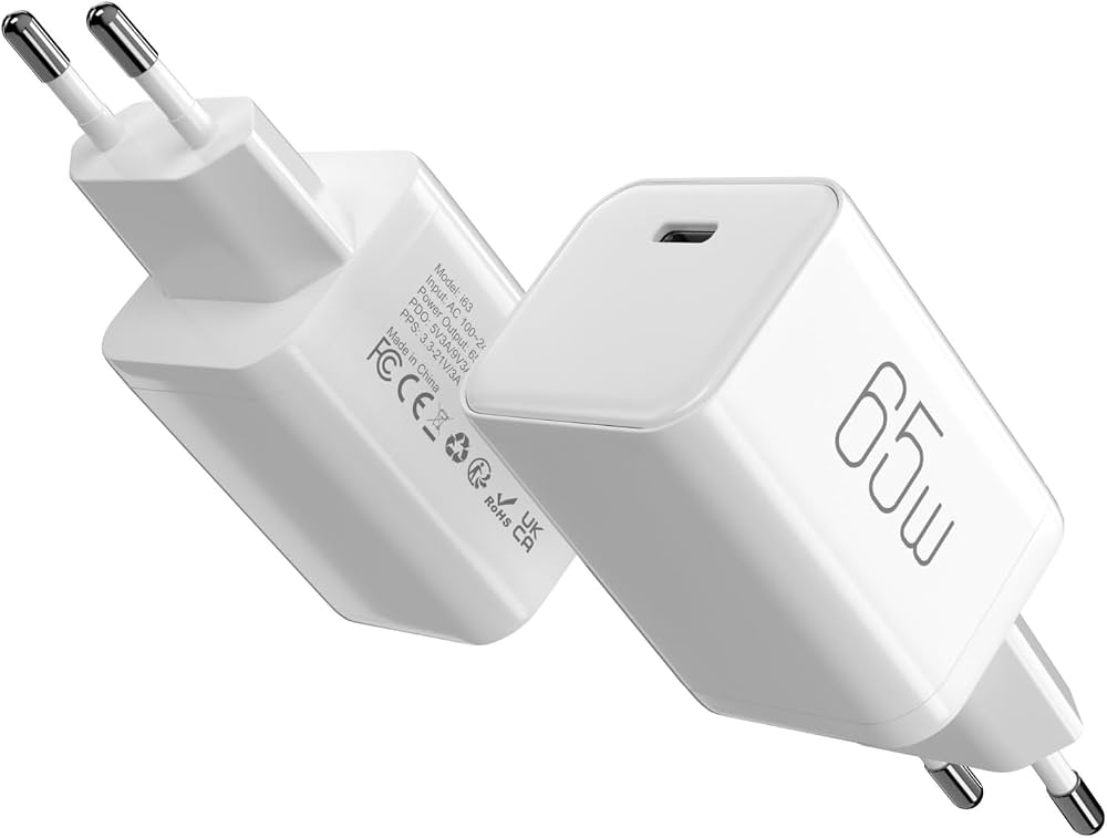 Cargador Rápido PowerCharge 65W